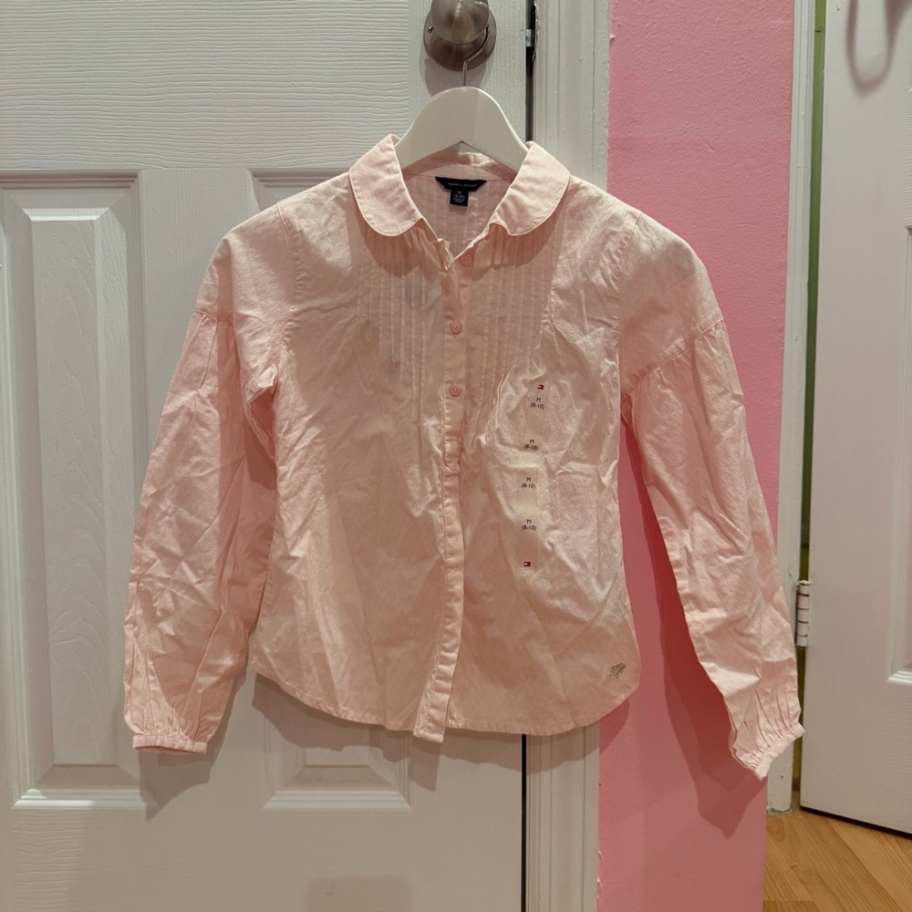 Tommy Hilfiger Light Pink Kids Button-Down Shirt